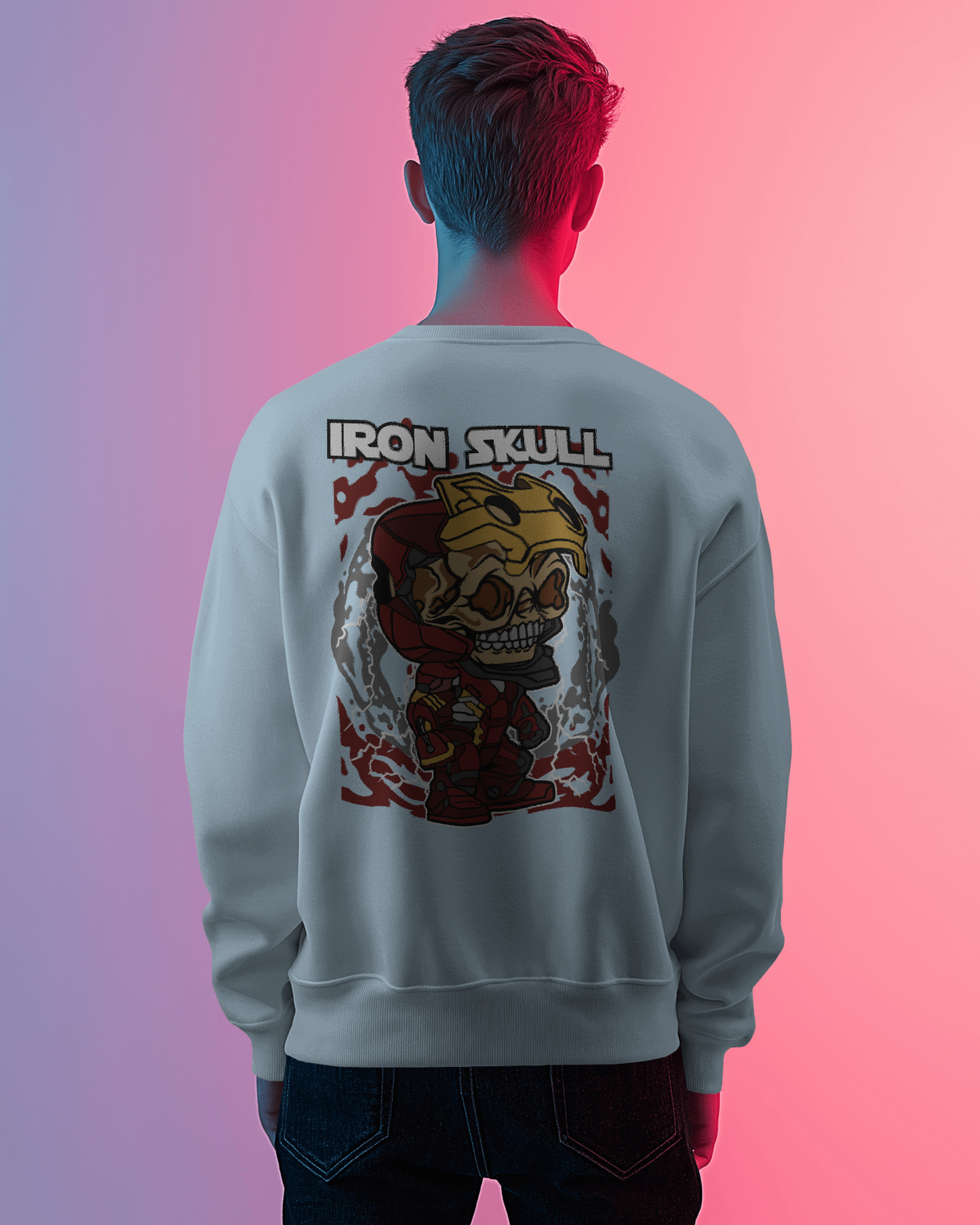 Blexee Men’s Iron Skull Sweatshirt