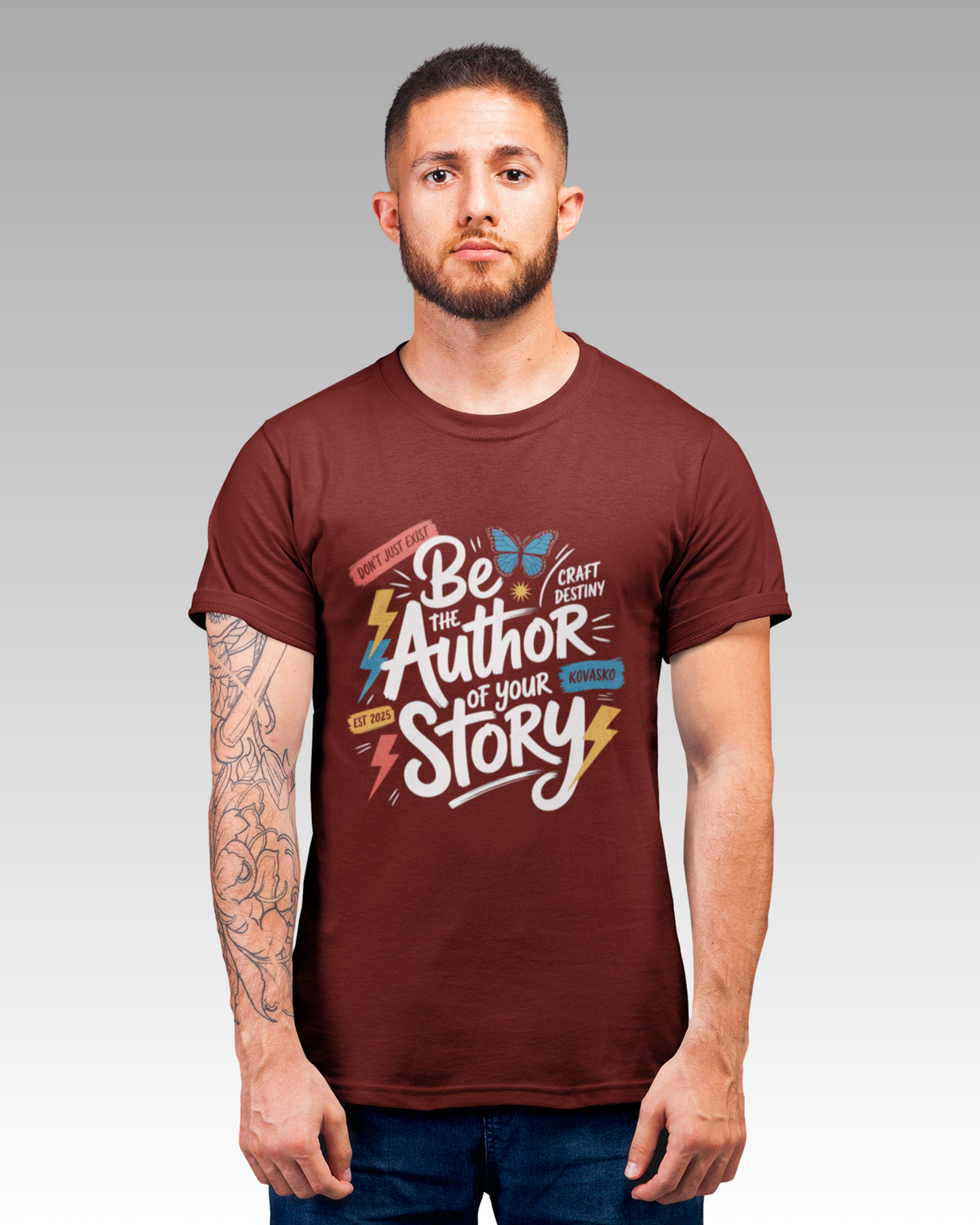 Blexee Men’s Be The Author of Your Story T-shirt