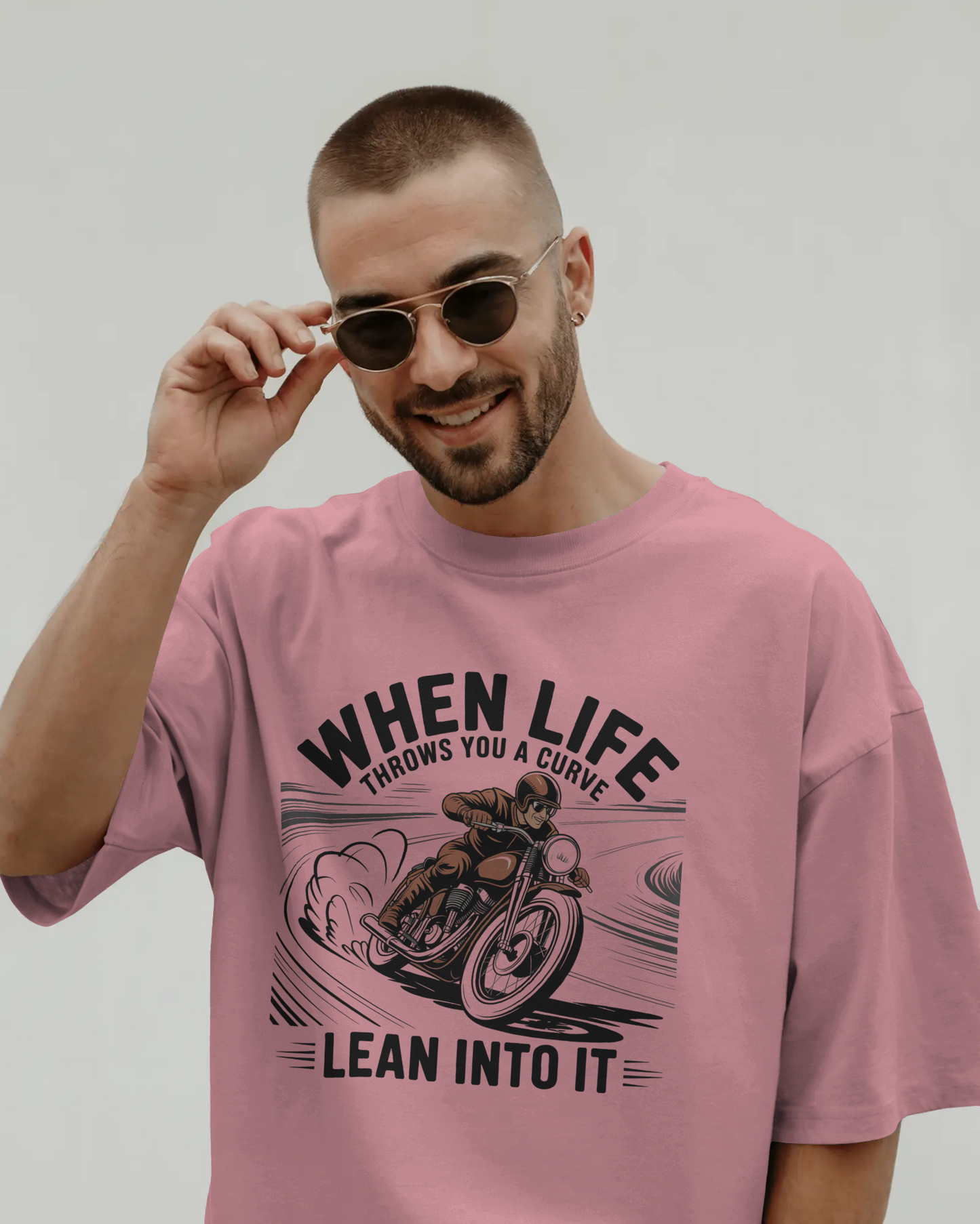 Blexee Men’s Life Throws You a Curve T-shirt