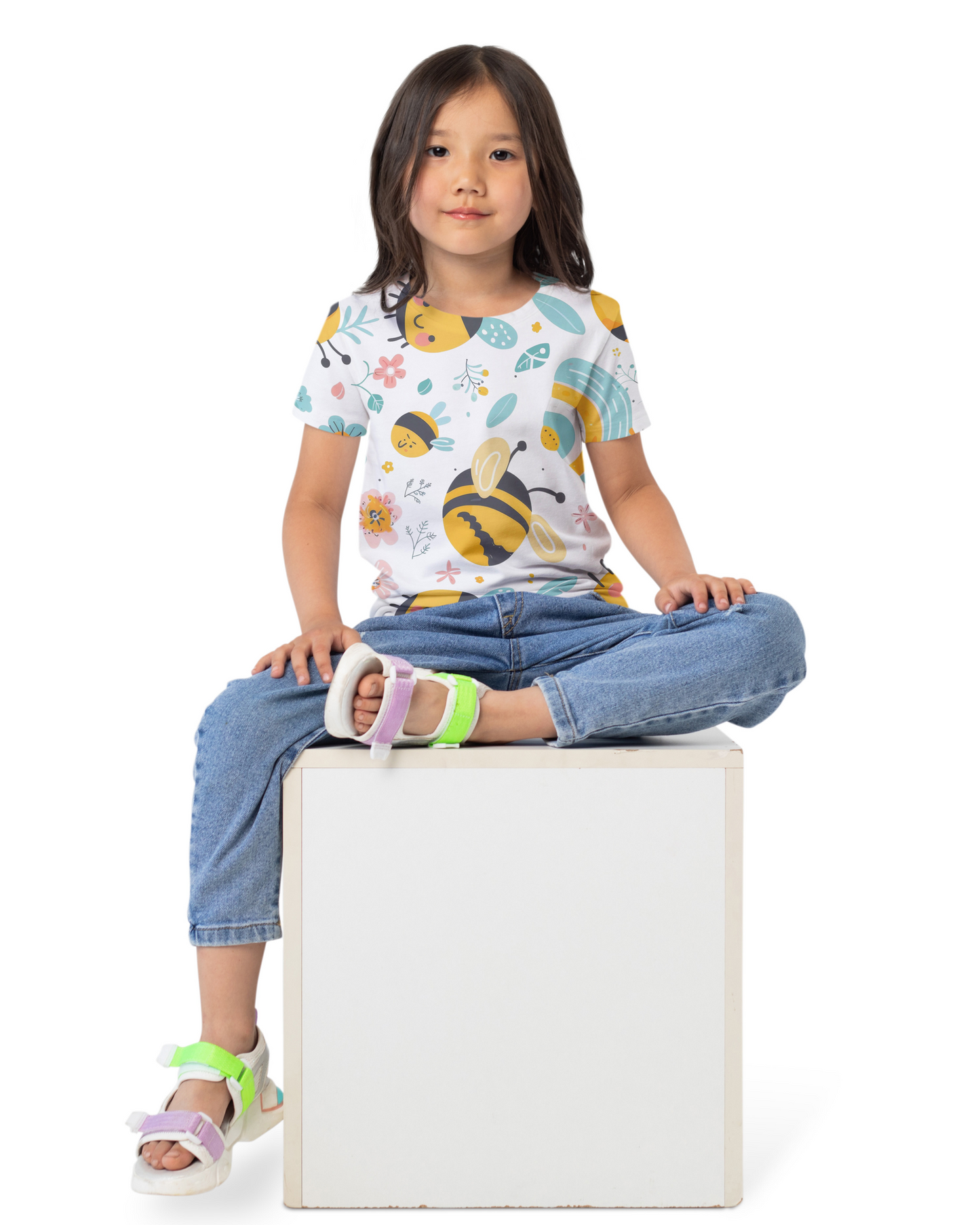 Blexee Girls All Over Printed T-shirt