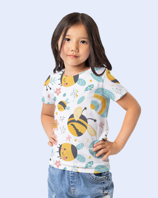 Blexee Girls All Over Printed T-shirt