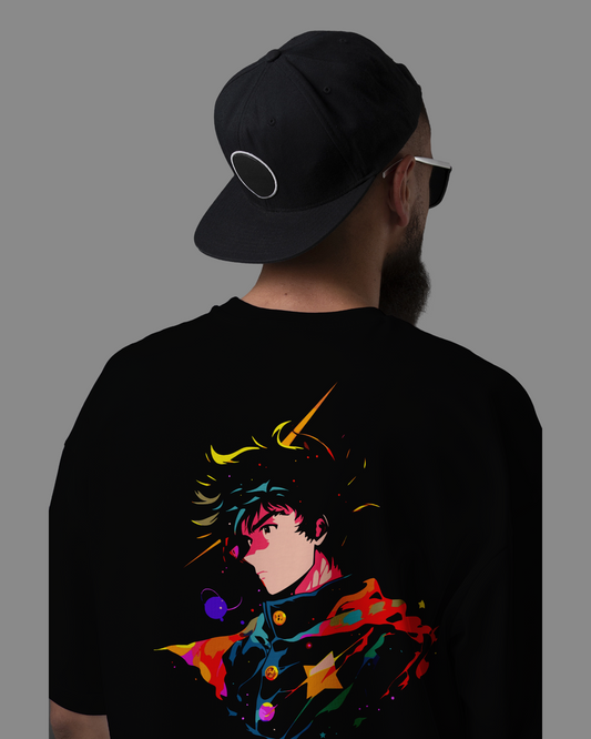 Blexee Men’s Anime Oversized T-Shirt