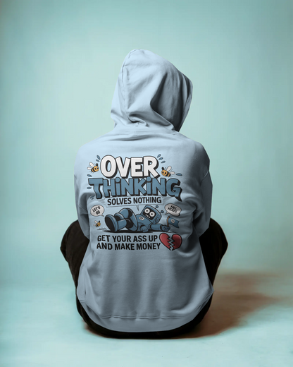 Blexee Men’s Over Thinking Solves Nothing Hoodie