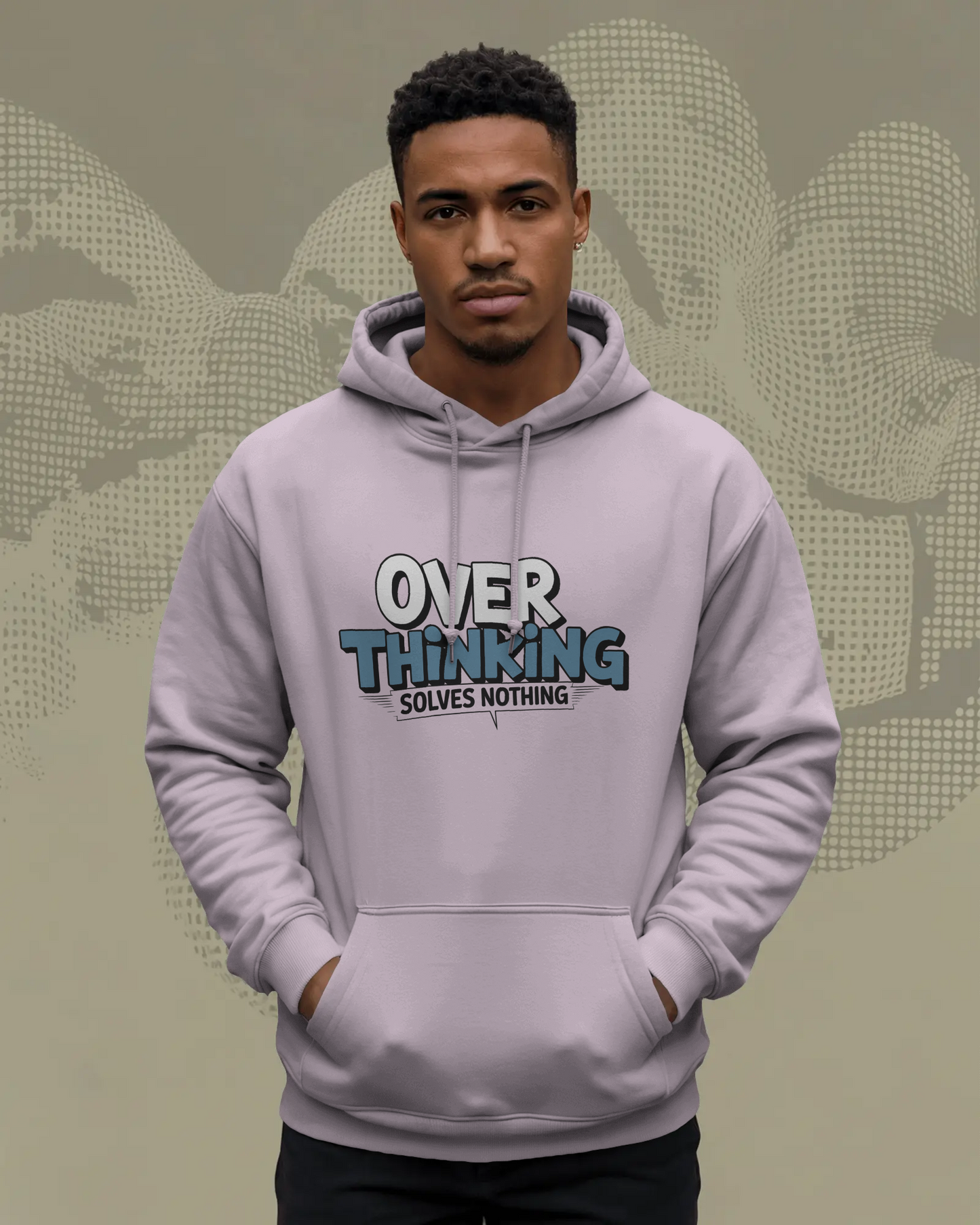 Blexee Men’s Over Thinking Solves Nothing Hoodie