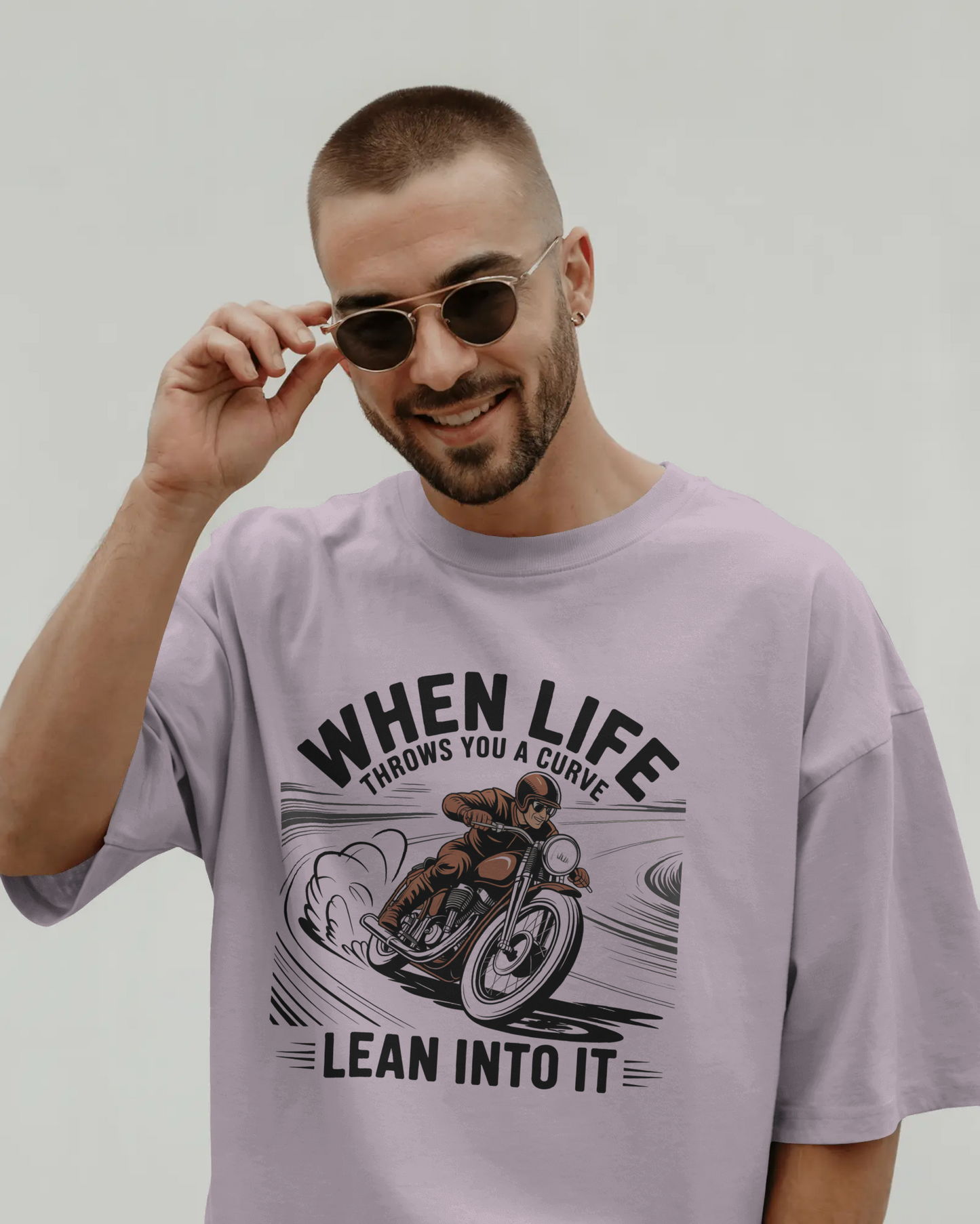 Blexee Men’s Life Throws You a Curve T-shirt