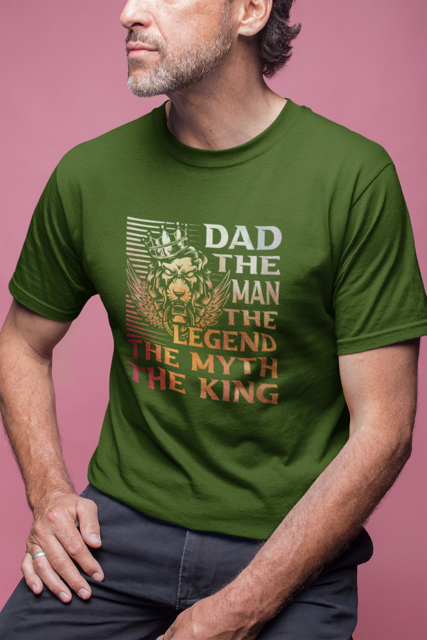 Blexee Men’s Dad The Man The Myth T-Shirt