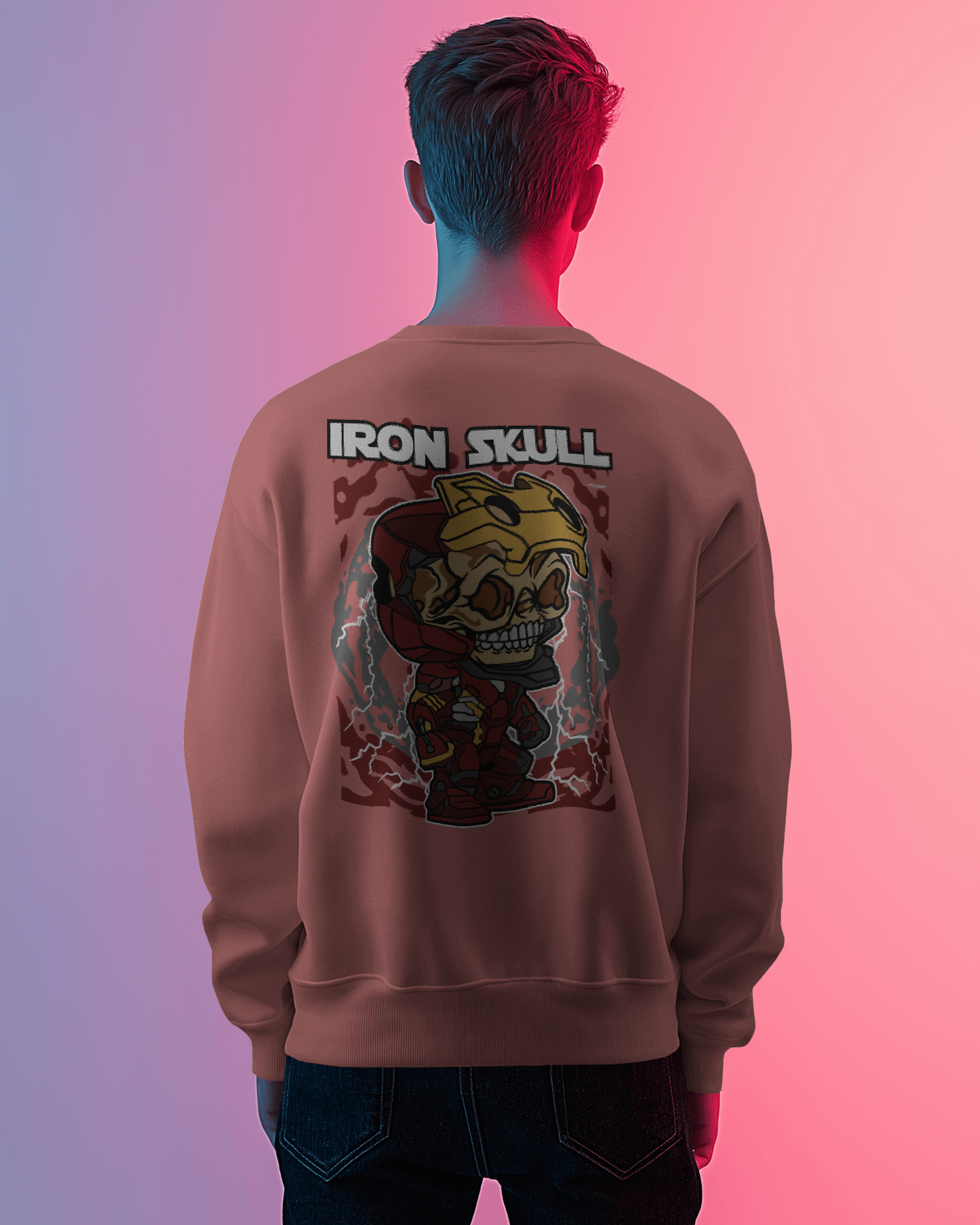 Blexee Men’s Iron Skull Sweatshirt