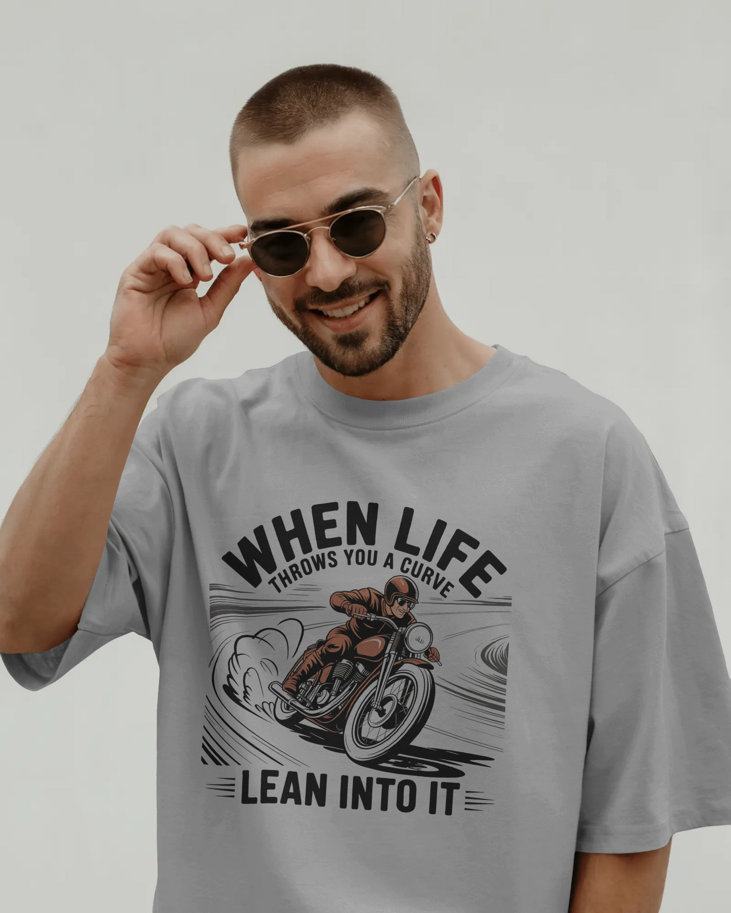 Blexee Men’s Life Throws You a Curve T-shirt