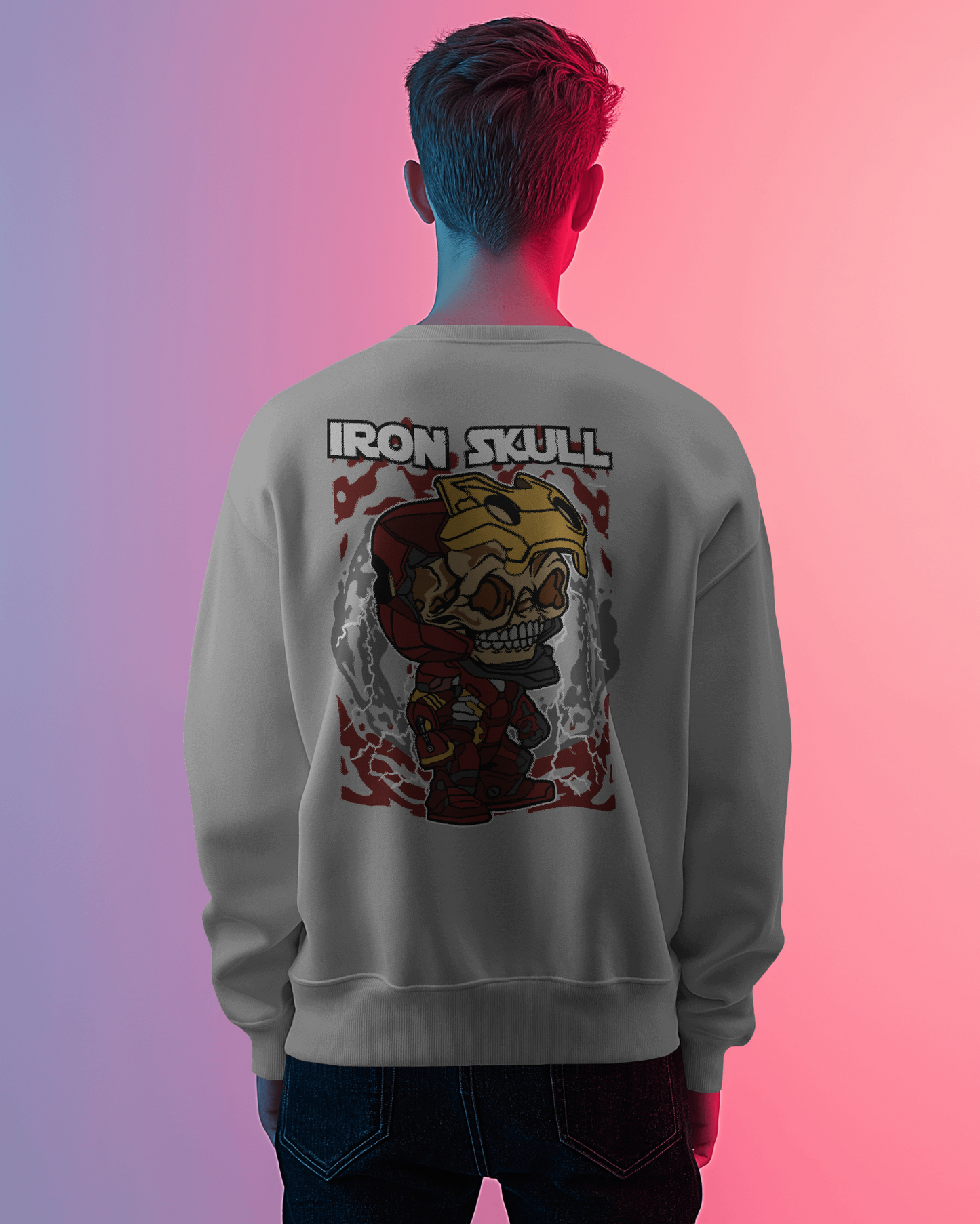 Blexee Men’s Iron Skull Sweatshirt