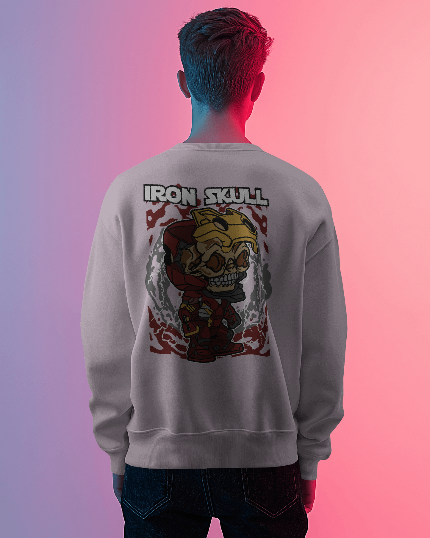 Blexee Men’s Iron Skull Sweatshirt