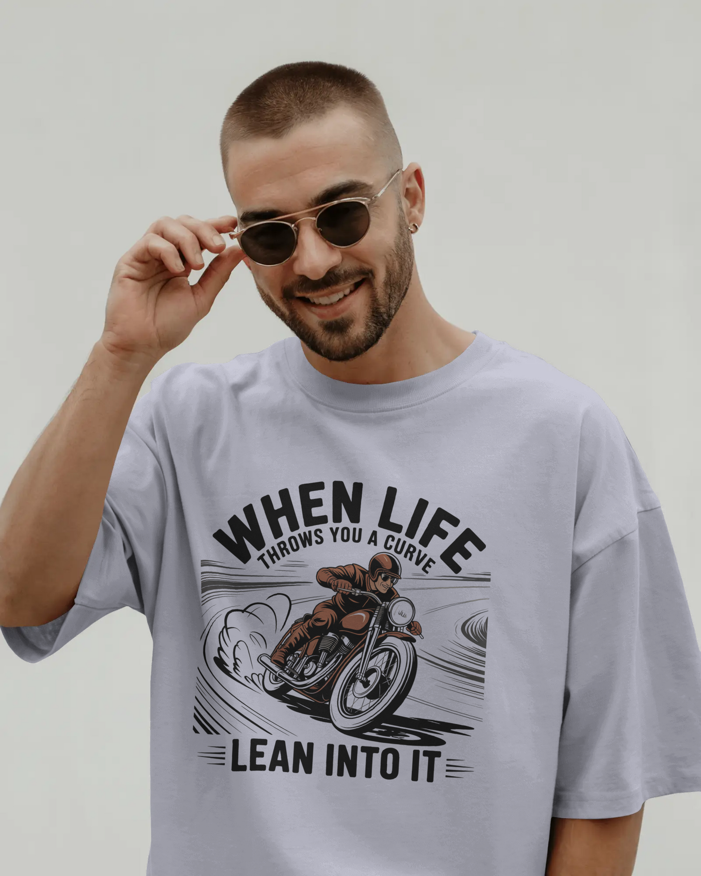 Blexee Men’s Life Throws You a Curve T-shirt