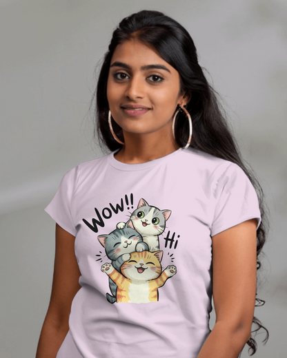 Blexee Women’s Three Cats T-shirt