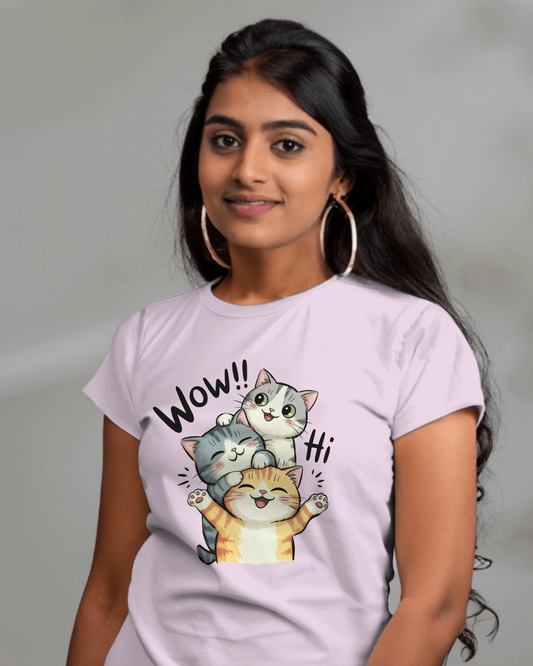 Blexee Women’s Three Cats T-shirt