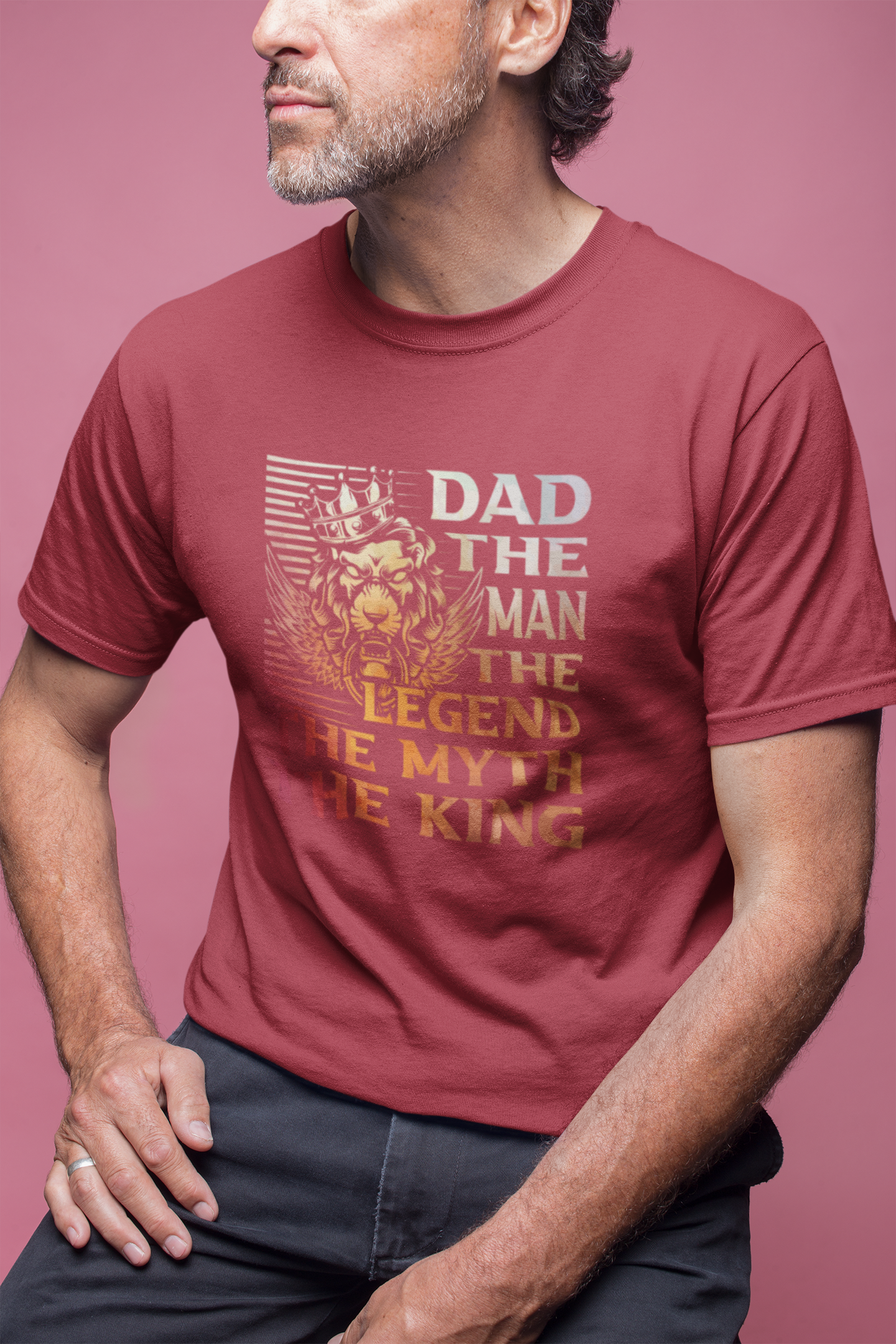 Blexee Men’s Dad The Man The Myth T-Shirt
