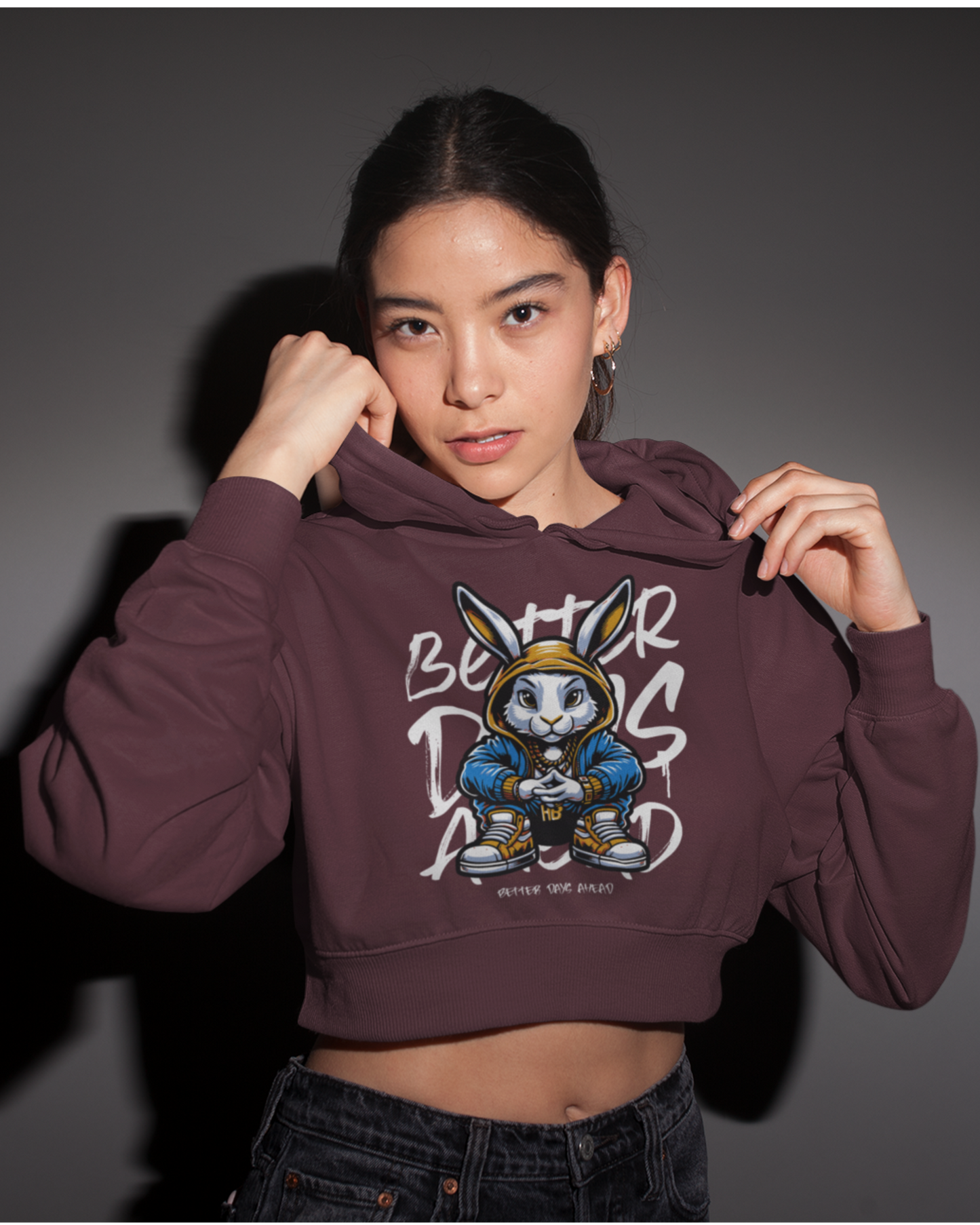 Blexee Women’s Better Days Ahead Cropped Hoodie