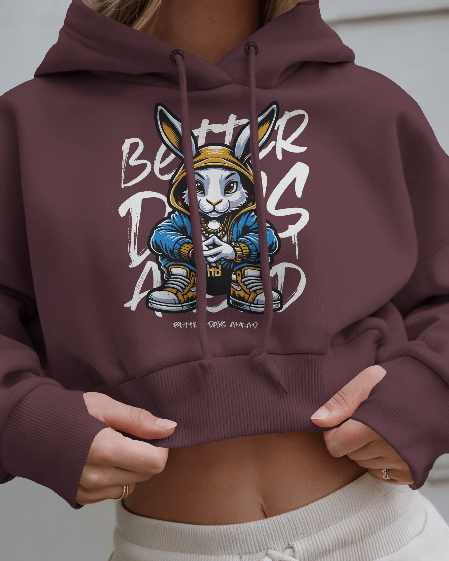 Blexee Women’s Better Days Ahead Cropped Hoodie