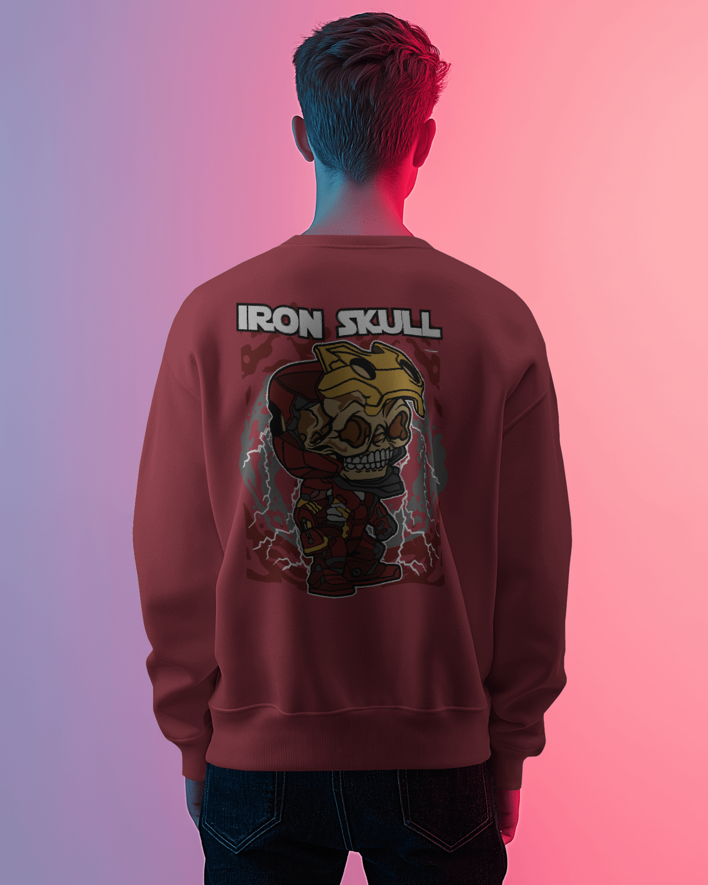 Blexee Men’s Iron Skull Sweatshirt