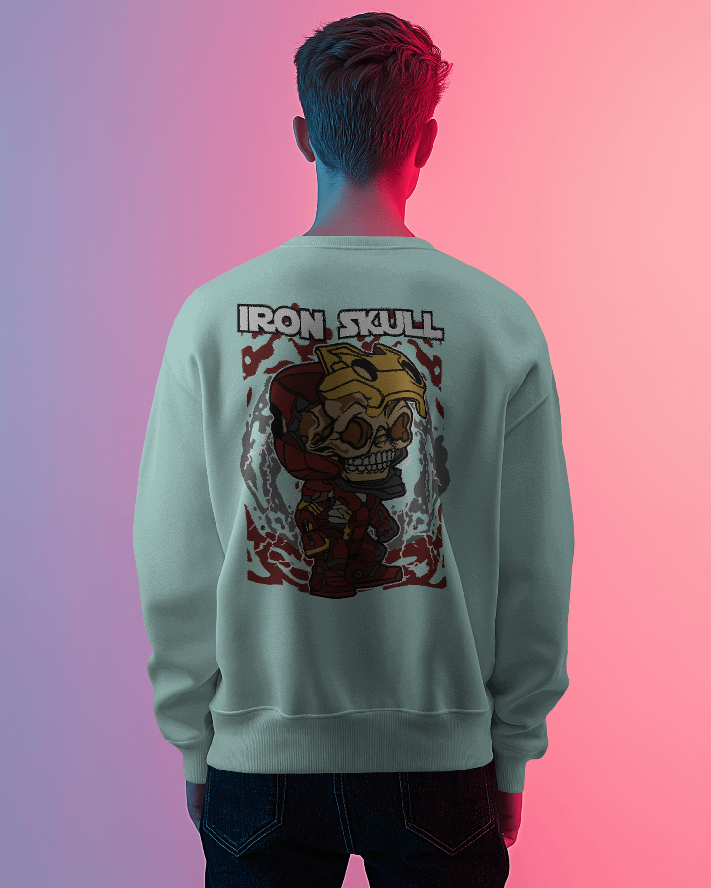 Blexee Men’s Iron Skull Sweatshirt