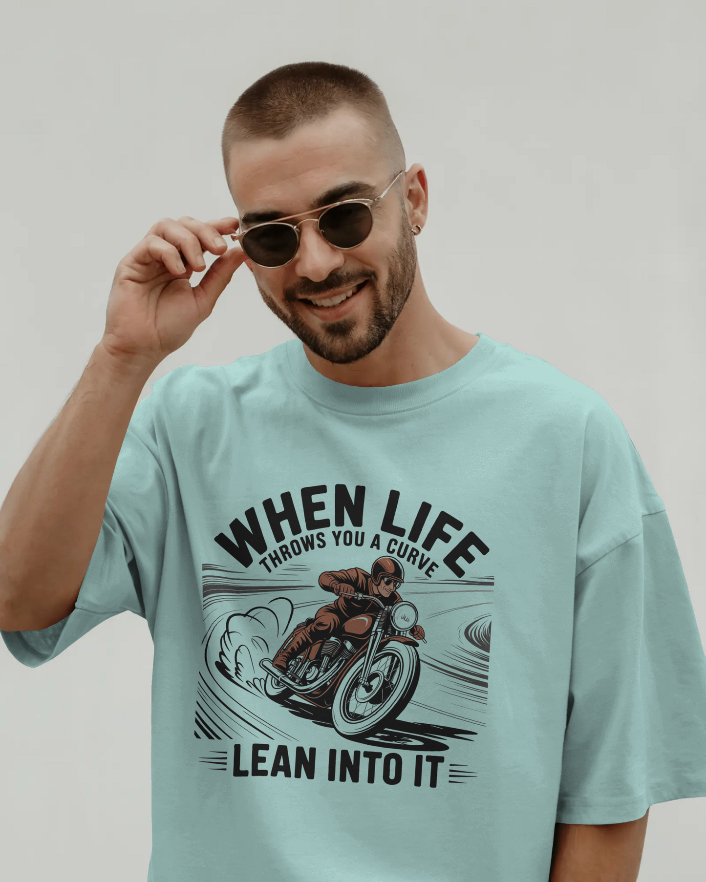 Blexee Men’s Life Throws You a Curve T-shirt