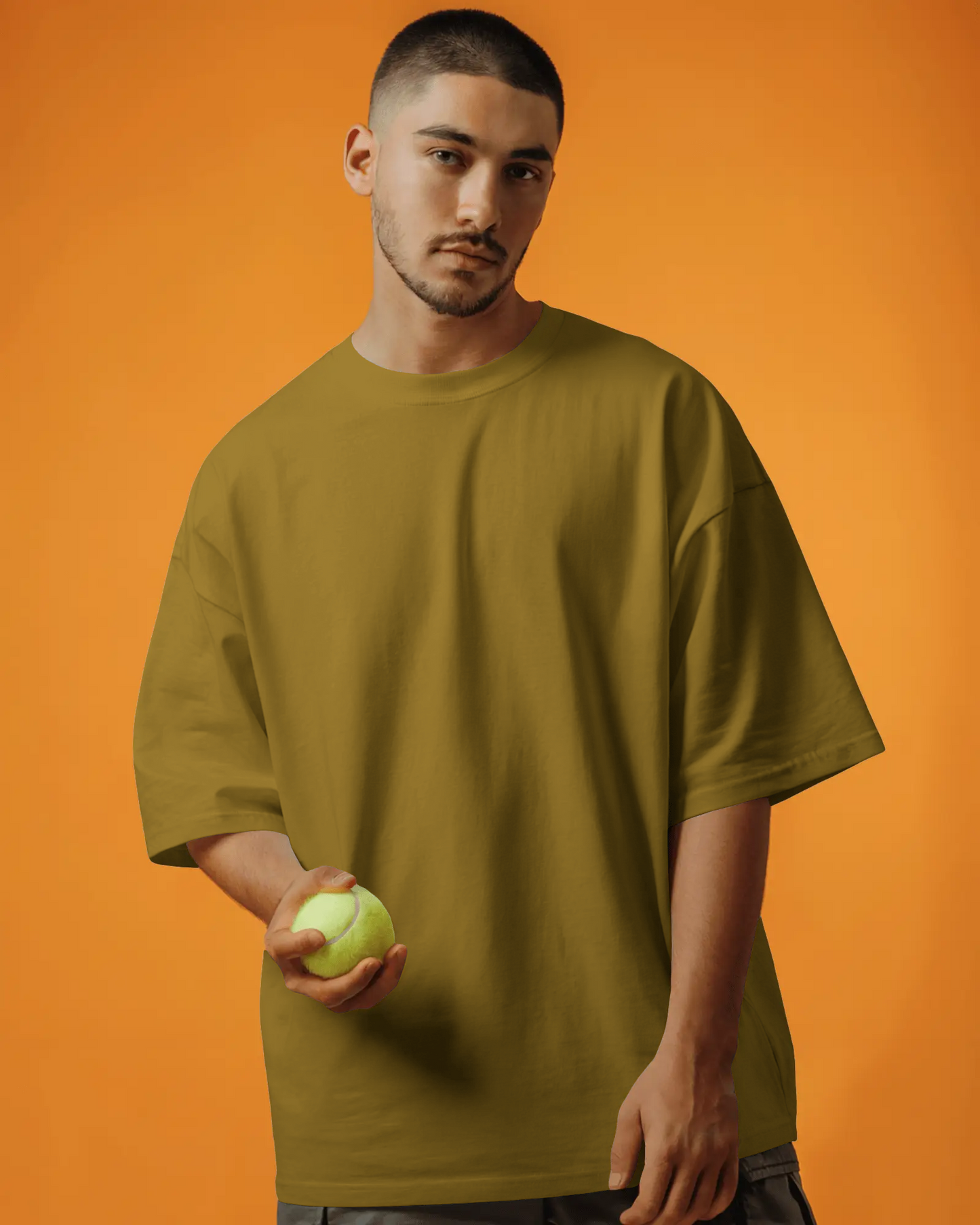 Blexee Mens Classic Plain Oversized T-Shirt