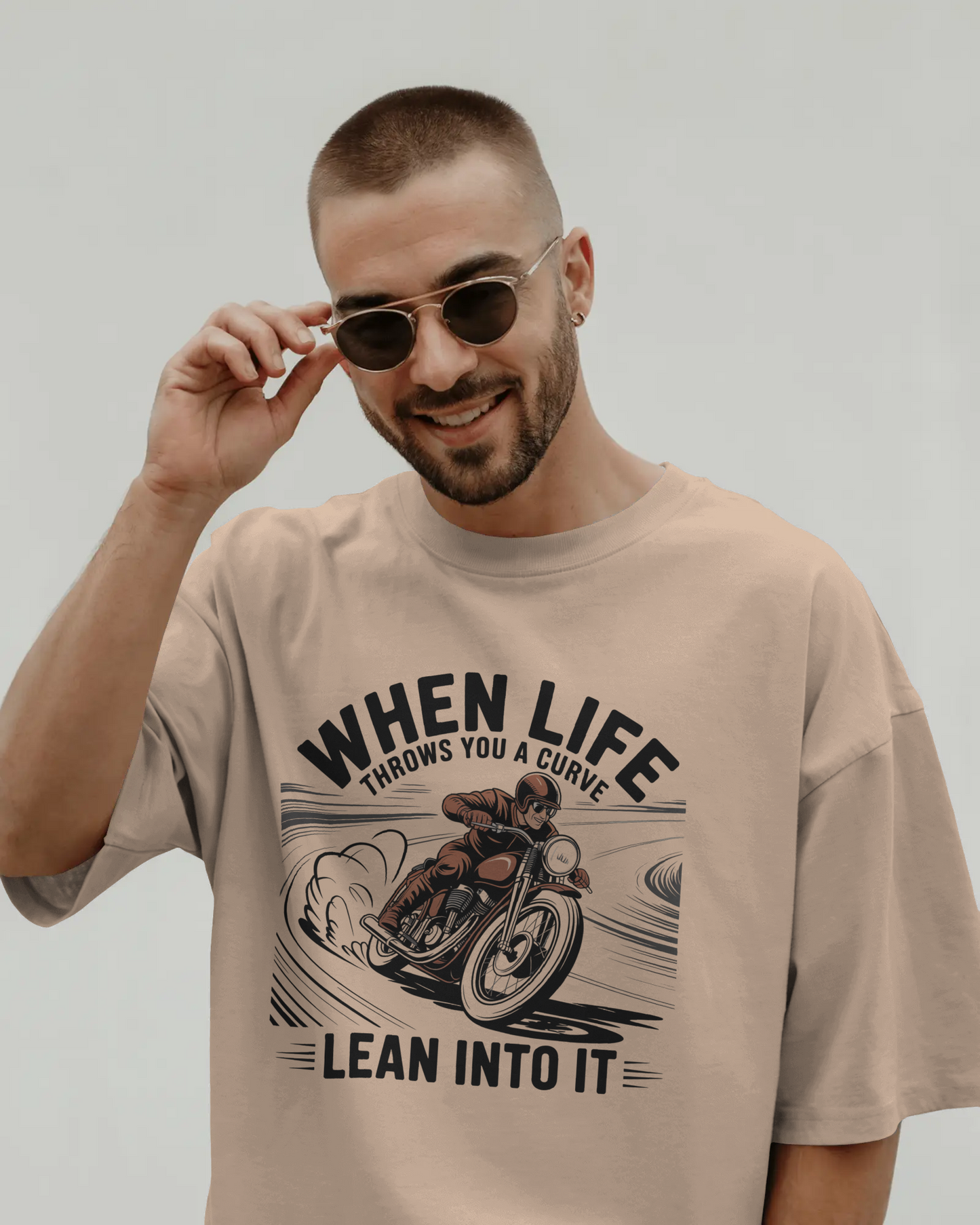 Blexee Men’s Life Throws You a Curve T-shirt