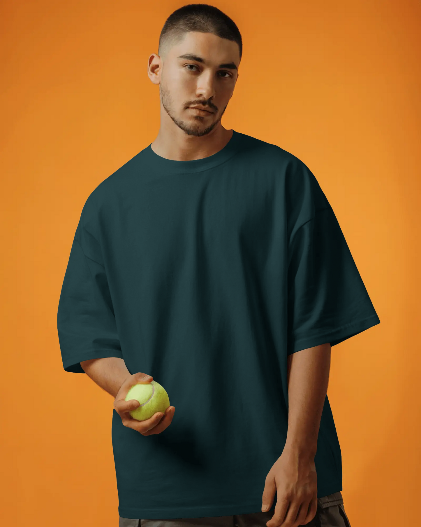 Blexee Mens Classic Plain Oversized T-Shirt