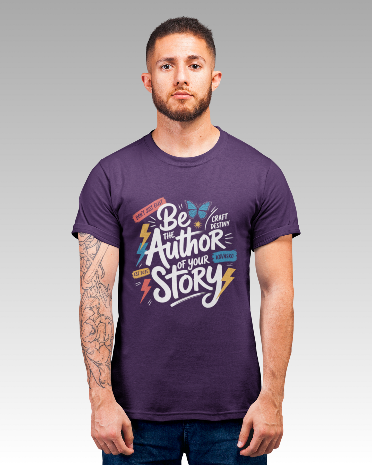 Blexee Men’s Be The Author of Your Story T-shirt