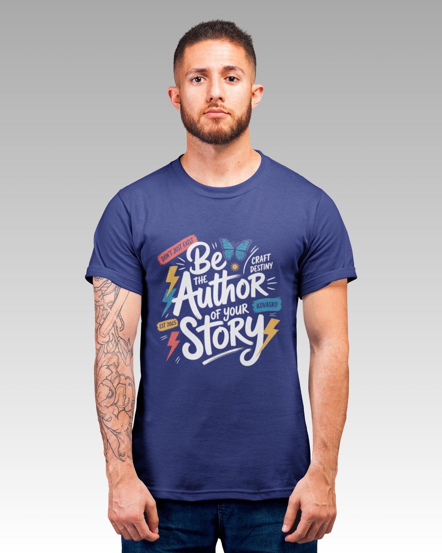Blexee Men’s Be The Author of Your Story T-shirt