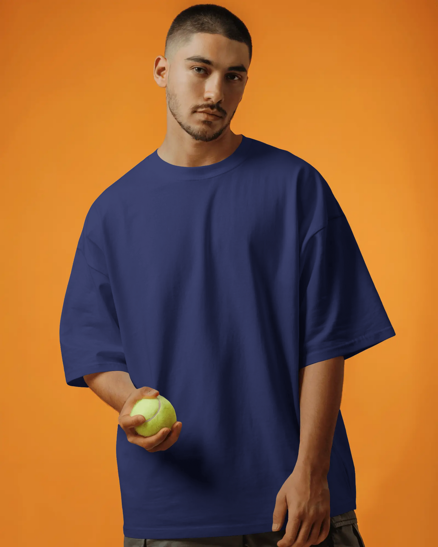 Blexee Mens Classic Plain Oversized T-Shirt