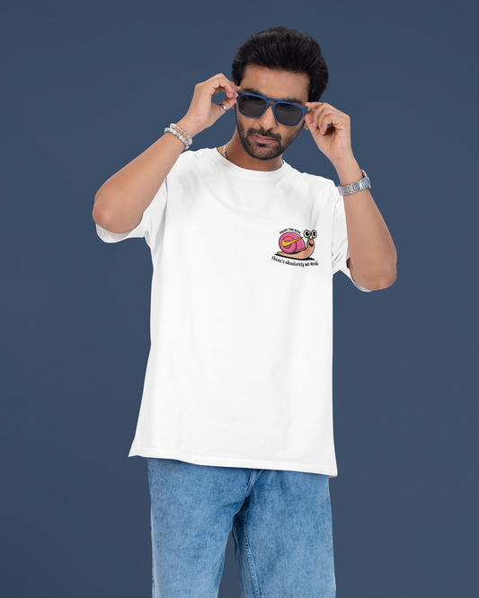 Blexee Mens Move at Your Own Pace Oversized T-Shirt