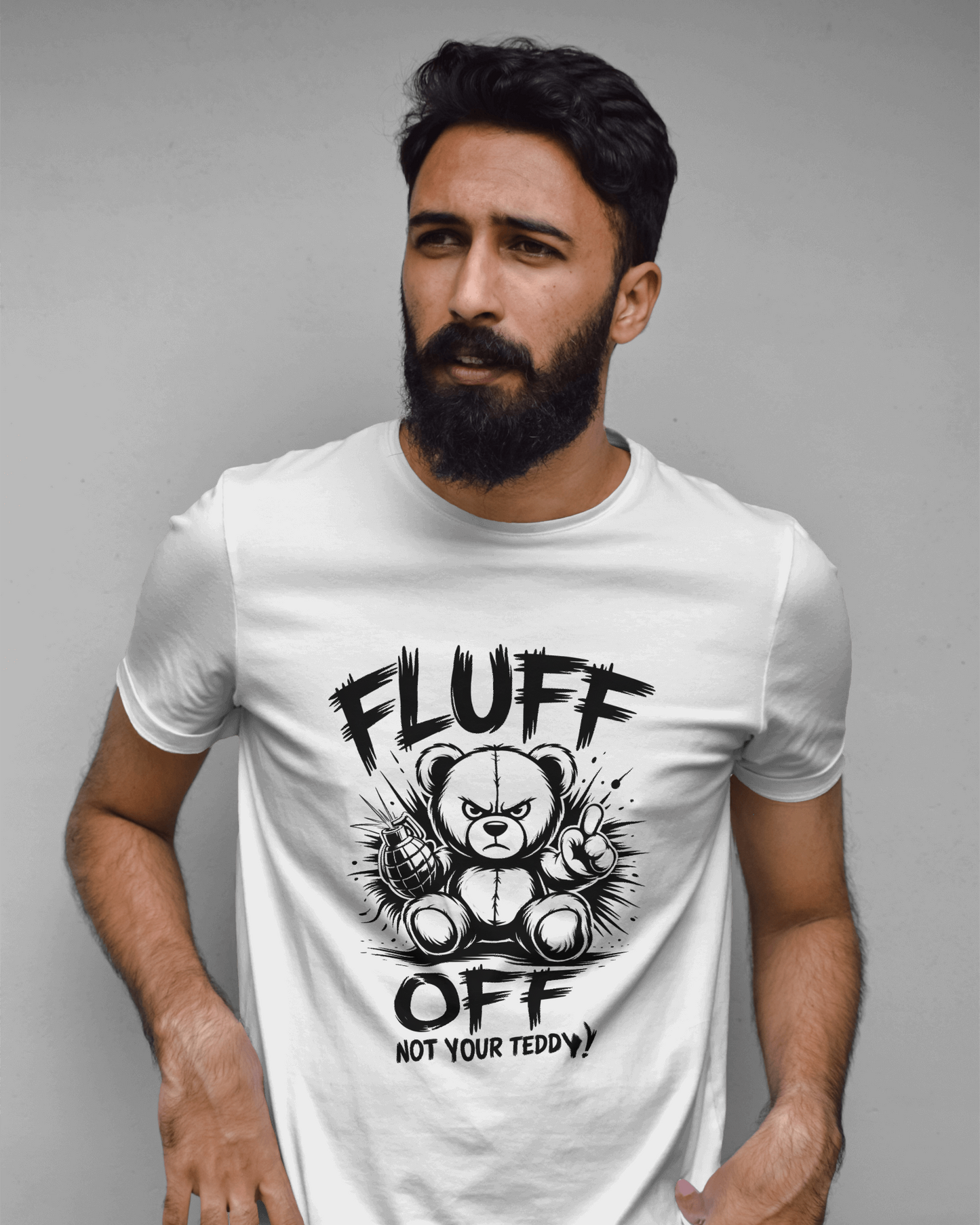Blexee Men’s Fluff Off Not Your Teddy T-shirt