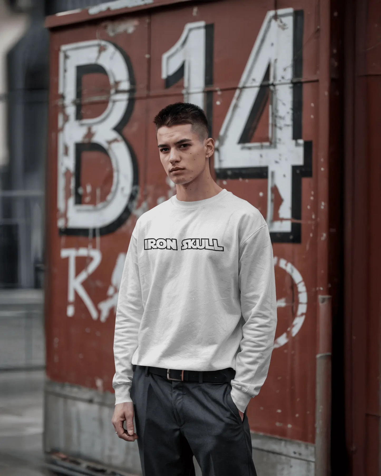 Blexee Men’s Iron Skull Sweatshirt